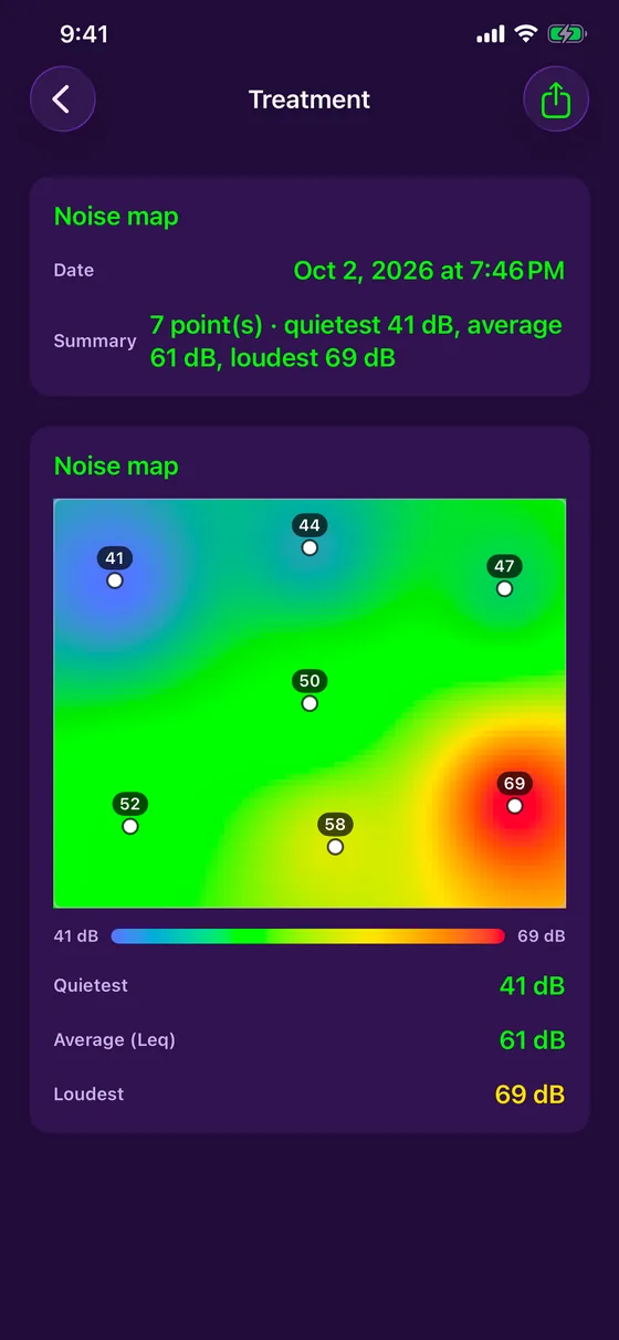 Noise map