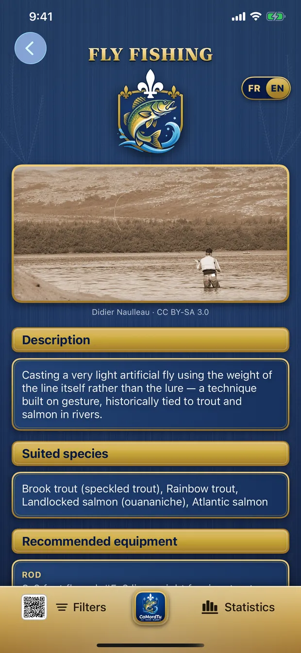 Fly fishing page