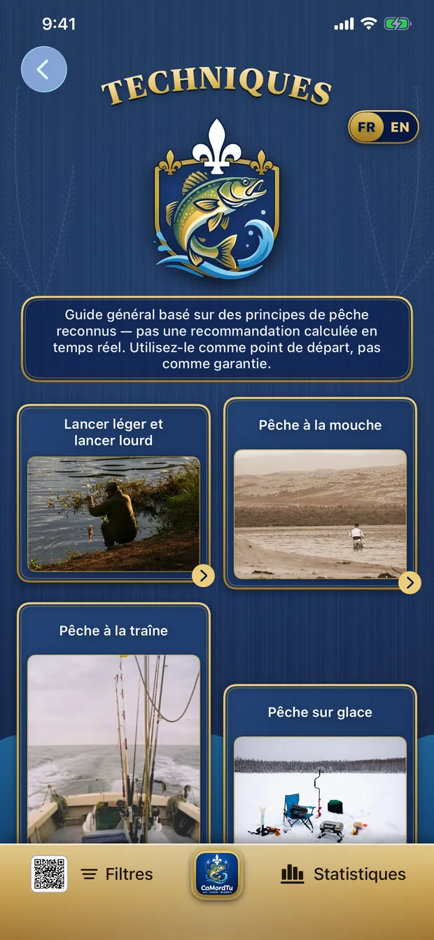 Les techniques de pêche