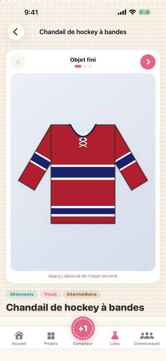 Chandail de hockey à tes couleurs